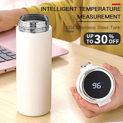 Creative Pea Smart Isolering Flaske Rustfrit Stål Digital Termos Krus Mand Og Kvinde Studerende Bærbar High-end Vandkop