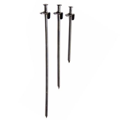 Power Pegs Hard Ground Telt Round Head Enkel å bruke Pegs gjenbrukbare perfekt for camping telt lysthus og hagearbeid 40 Cm