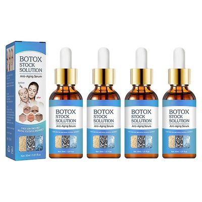 4x 30ml botulinum rynkefjerner øyeblikkelig anti-aging ansiktsserum retinol hudstramming