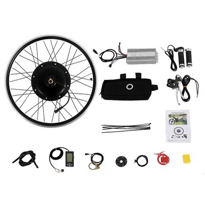 26" 1500W 48V Ebike sähköpolkupyörän muunnossarja LCD-näyttö