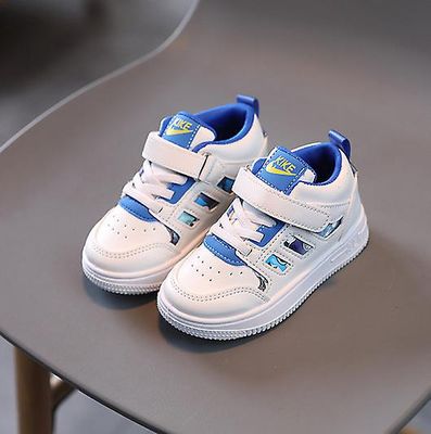 Langytx Kids Sneakers Komfortable åndbare piger sko til drenge Air Mid Force Fashion Sport Baby løbesko Bule (Bule) 36