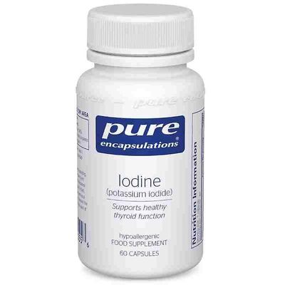 Pure Encapsulations Puhtaat kapselaatiot Jodi (kaliumjodidi) Kapselit 60