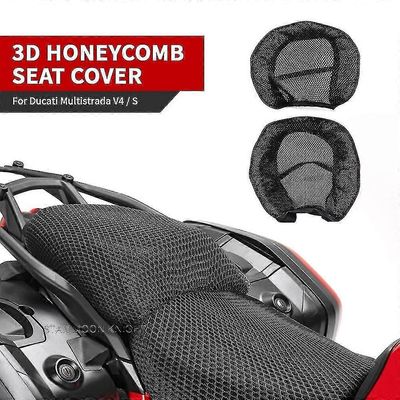 Ducati Multistrada V4 S V4s 2022 2022 2023 - moottoripyörän liukumaton 3D-verkkokangas istuinpäällinen hengittävä vedenpitävä tyyny