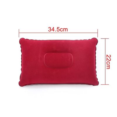 Camping Pvc Nylon oppustelige luftpude, pakke med 2 Rød