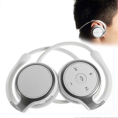 A6 Sports Bluetooth 4.0 stereokuulokkeet kaulapantakuulokkeet handsfree-kuulokkeet mikrofonilla Valkoinen