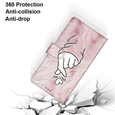 Gangxun Sag For Oppo A54 4g/a55 5g Malet Læder Cover Magnetisk Lukning - Pink