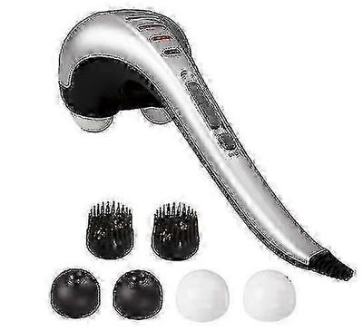 Kädessä pidettävä niska-selkähierontalaite Syväkudoslyömäsoitinhieronta, sähköiset kaksoispään kokovartalohierontalaitteet olkapäille ja jaloille