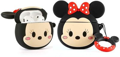 AIR Silikone taske kompatibel egnet til Airpods 12DSN 3D Avatar Anime Series (Minnie)