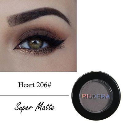 Aoweisia Phoera 12 farver Mat Eye Shadow Pulver Pigment Langvarig Bright Øjenskygge Makeup Vandafvisende Beauty fyldes op Tslm1 206 5CM*5CM*2CM