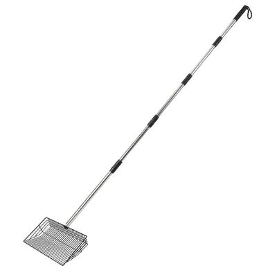 10 tuuman suuri kanankakkakauha, 24-68 tuuman pitkä kananlihan hiekkakauha ruostumattomasta teräksestä H Musta hopea