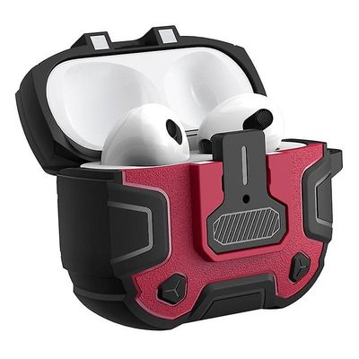 NILLKIN Bounce Pro-deksel til Apple AirPods 3,Automatisk design av popup-lokk TPU + PC Bluetooth-øretelefondeksel Rød Style B Apple AirPods 3