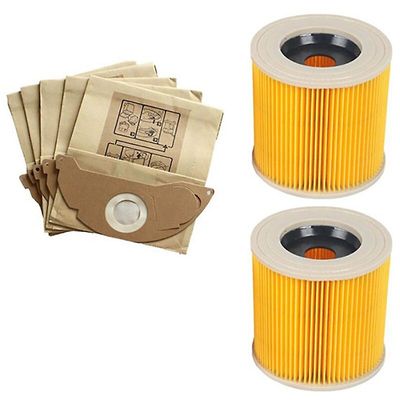 Udskiftning Hepa Filter Støv Filter Taske Til Karcher Wd2250 A2004 A2054 Mv2 Mv3 Wd3 støvsuger dele Tilbehør