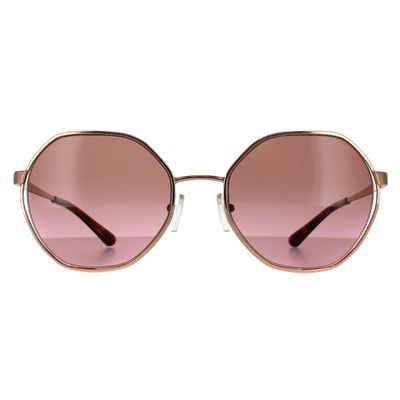 Michael Kors solbriller MK1072 110814 Rosaguld brun lyserød gradient rose/guld/brun 57 mm