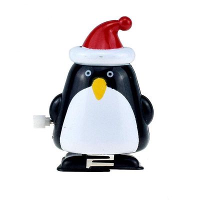 Urværk Julemanden Vind op legetøj Walking Elg Penguin Snemand Børn Urværk Legetøj