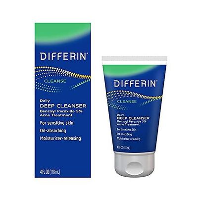 Differin akne ansiktstvätt med 5% bensoylperoxid 4 oz