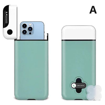 Matkapuhelimen lukituslaatikko ajastimella, auttaa olemaan itsekuria ja keskittymään vihreä