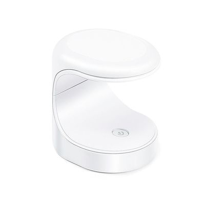 Bestdaily ledet uv mini neglelakk tørketrommel lampe gel akryl enkeltfinger herdende lys verktøy Hvit