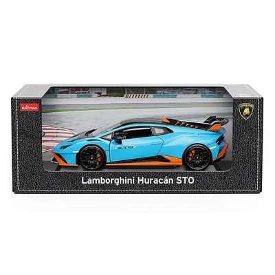 1:18 Lamborghini Huracan Sto Supercar Diecast Car Model Toy Die Cast Model Car Collection Gåvor för vuxna barn STO boxed