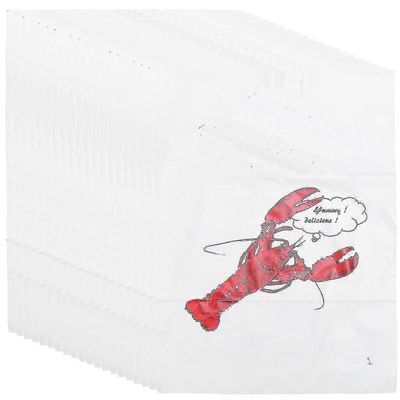 100 kpl ruokalappu aikuisten kannettava esiliina hummeriruokalaput kertakäyttöinen aikuisten esiliina ravintola kertakäyttöiset hummeriesiliinat