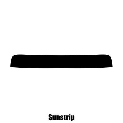 Window-Tint Sun Strip til Kia Pro Ceed 3-dørs Hatchback - 2007 til 2013 pre-cut sunstrip 5% limo sort