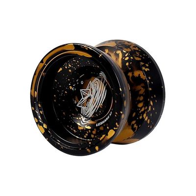 Liltop Legetøjsgave reagerer ikke Yoyo Professional Metal Yoyo Alloy Yo Yo Ball Sorte guld