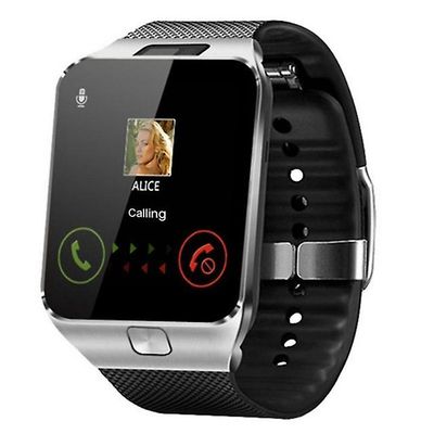 Dz09 Smart Watch Android People Mobiltelefon Bluetooth Vandtæt Watch Camera Sim Card Smartwatch Call Sports Multifunktionel Watch sølv
