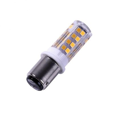 2kpl Ba15d LED-valot hehkulamppu kaksoiskosketin smd2835 220v 51leds erittäin kirkas ompelukoneelle pfaff Lämmin valkoinen