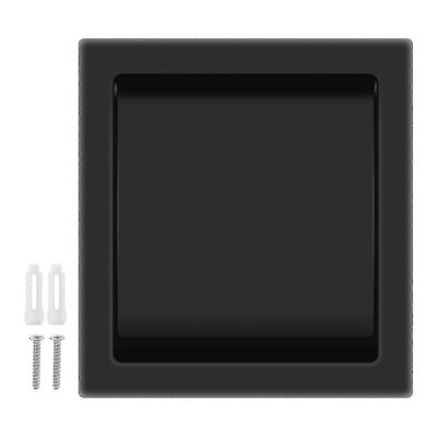 Upotettava wc-paperiteline, ruostumattomasta teräksestä valmistettu tuplapaperilaatikko kylpyhuoneeseen, seinälle kiinnitettävä paperi musta