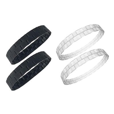 Dæk til Irobot Roomba Wheels Series 500, 600, 700, 800 og 900 Anti-slip Great Adhæsion og Easy Assembly