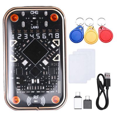 Chameleon Ultra V2.0 RFID Smart Chip Reader -emulaattori Musta & avoin