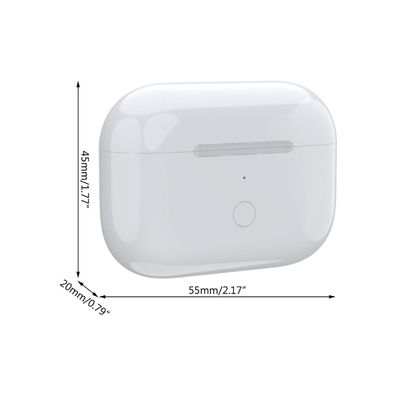 För Pro Ersättning Trådlöst Laddningsfodral Hörlurar 660 Mah Laddarfodral Stöd Trådlös Laddning Hörlurar Laddarfodral Vit