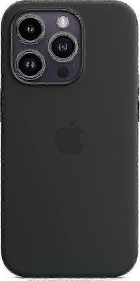 Apple iPhone 14 Pro silikonikotelo MagSafella - keskiyö