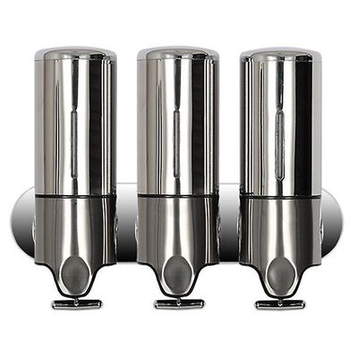 Kolmen hengen hotellin suihkun manuaalinen annostelija Ruostumaton teräs