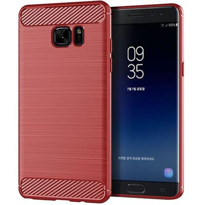 AIR Holdbar blød beskyttende skalui til Samsung Galaxy Note FE - Rød