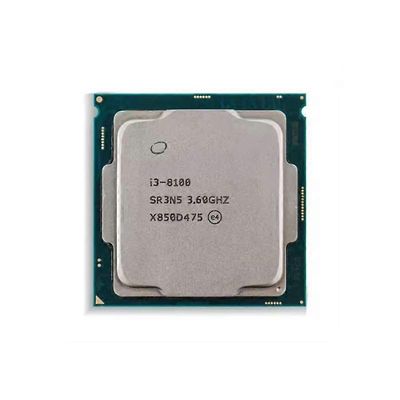 Core i3-8100 -suoritin - kanta LGA 1151 4 ydintä 4 säiettä 3,6 GHz 6 Mt L3-välimuisti 65 W.
