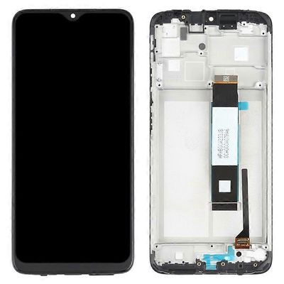 Yhteensopiva Xiaomi Poco M3 / Redmi Note 9 4G (Qualcomm) / Redmi 9T Grade C LCD-näytön ja digitointikokoonpanon kanssa + kehyksen vaihto Pa Kuten