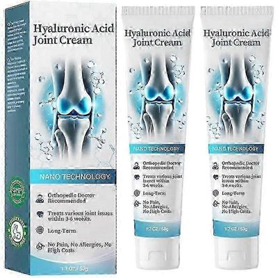 Hyaluronihapponivelvoide, hyaluronihappohierontavoide, edistynyt nivel- ja luuhoitovoide selälle, niska, kädet, polvet 2pcs