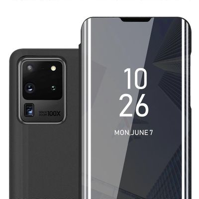 Samsung Galaxy S20 ULTRA -kotelo - Smartview-muotoilu peilillä TURMALIINI MUSTA