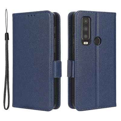 Motorola Defy 2 5G/CAT S75 5G lompakkokotelo litchi tekstuuri käännettävä jalusta puhelimen kansi hihnalla