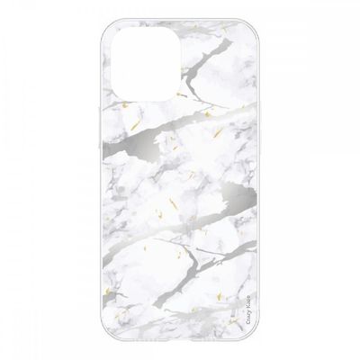 Crazy Kase Sag til iPhone 12 Pro Max (6,7) Soft Grey Marble Effect