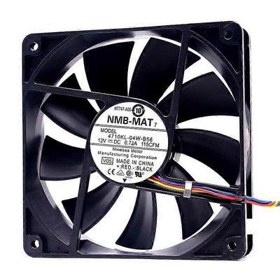 4710KL-04W-B56 tuuletin 4710KL-04W-B56 1 12CM 12V 0.72A 4-johtiminen PWM lämpötilaohjattu tuuletin