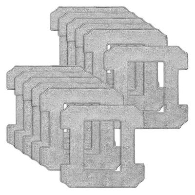 12 pakkaus puhdistusliinat Ecovacs Winbot W1 Pro / W1 / W2 Omni / W2 ikkunanpesuroboteille, Ecovacs Cleane Grey