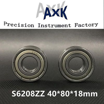 Kampagne Gratis forsendelse S6208zz Abec-3 40x80x18mm rustfrit stål dyb rille kugleleje 6208zz / ss S6208z Rodamientos