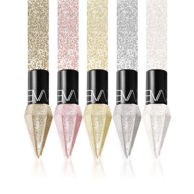 Ofocase 5kpl Glitter Liquid Eyeliner värikäs setti, 5 väriä Metallinen Shimmer Valkoinen Hopea Kulta Timantti Eye Liner Silmät Meikki A