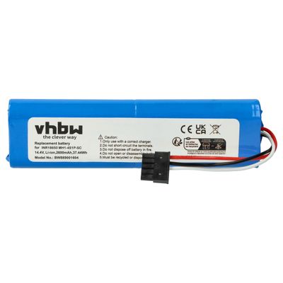 vhbw-akku, joka on yhteensopiva Xiaomi Mijia 2: n, MI ROBOT VACUUM MOP P: n, Mi Robot Vacuum Mop Pron, SKV4109GL, STYJ02YM pölynimurin kanssa (2600...