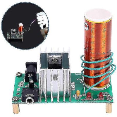 Mini Tesla Coil DIY Kit DC 15-24V 15W Music Coil Plasma Speaker Electronic Kit Arc Plasma Tieteellinen Lelu