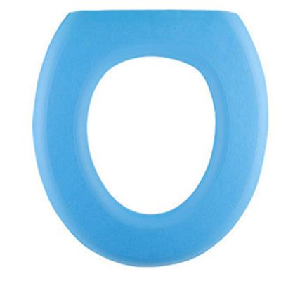 WC-istuintyyny Vedenpitävä pehmeä WC-istuinsuoja Kestävä lämmin pehmeä tyyny kylpyhuoneen wc: hen Sininen