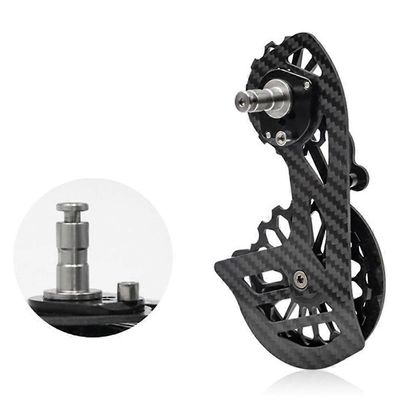 Tyypin E hiilikuituinen takavaihtajan hihnapyörän ohjauspyörä Shimano Ultegralle Monivärinen Style E