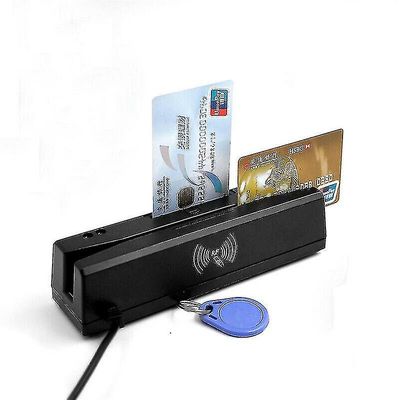 For Zcs160 4 i 1 magnetstripe kredittkort emv ic chip rfid psam leser forfatter digital minnekortleser multifunksjonell
