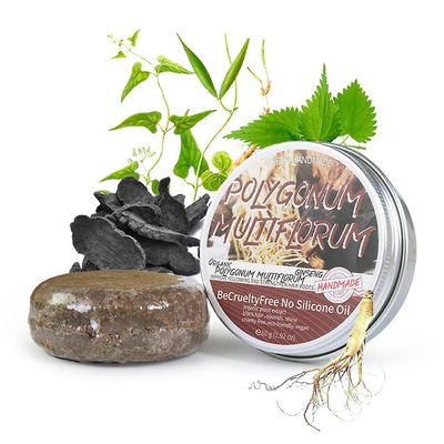 Baodan Hair Darkening Shampoo Bar Naturlig balsam og reparasjon essens